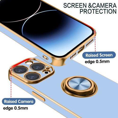 For iPhone 15 14 13 12 11 Pro Max Shockproof Kickstand Ring Rugged Case Cover - Picture 184 of 199