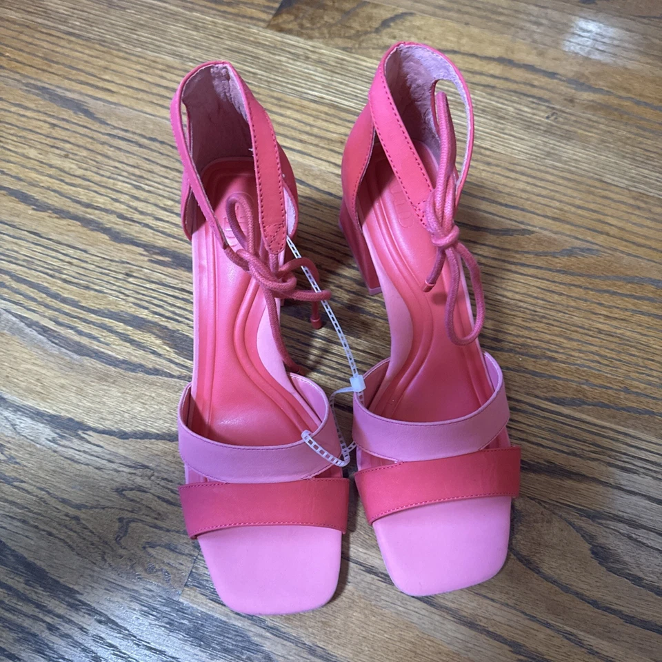 Zapatos de vestir Giani Bini Late Nite rosa caramelo tacón ancho, talla 7, nuevos sin caja. Foto 2 de 4