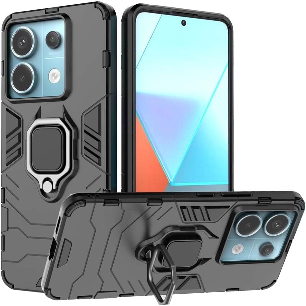 For XIAOMI REDMI NOTE 13 PRO 5G ARMOR CASE STAND RING MAGNETIC