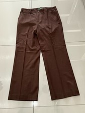 Lauren Ralph Lauren Womens Pants Sz 8 Brown Sanderson wide-leg