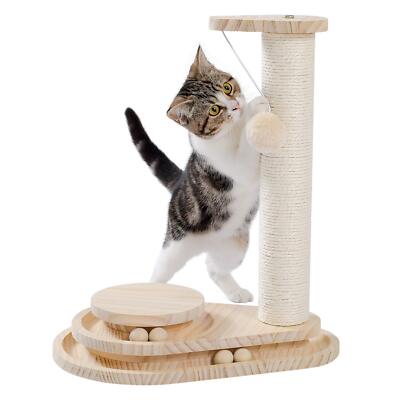 Made4Pets Cat Scratching Post Cat Scratcher Kitten Toys for Indoor Cats 