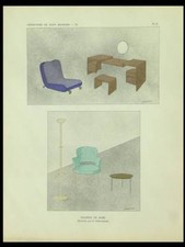 GABRIEL GUEVREKIAN, ART DECO FURNITURE - 1929 - STENCIL,