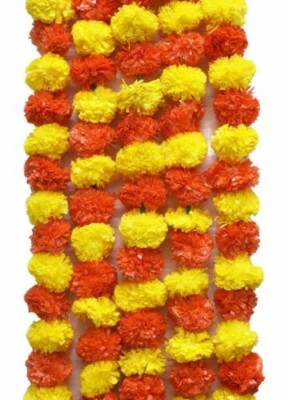 Artificial Flower Genda Phool Toran Garlands Fluffy For Home Diwali Decoration