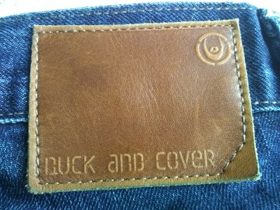 Jean Duck And Cover Rouren Slim Conique Bleu Foncé - Taille W30 L30 - Occasion TB