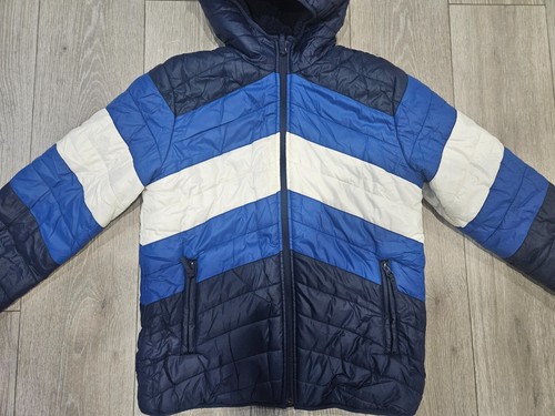 Place Boys' Blue Nylon Puffer Water Resistant Jacket Size 16 - Picture 3 of 6