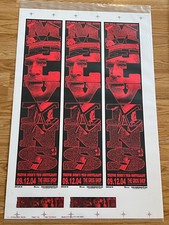 3 Original Concert Poster 2 Handbill Uncut Sheet Melvins Columbus Ohio Grog Shop