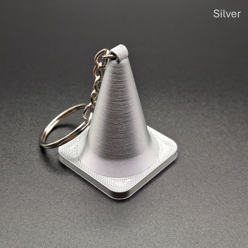 Cute Traffic Cone Keychain – Safety Construction Roadwork Keyring – 30 Colors - Picture 8 of 10