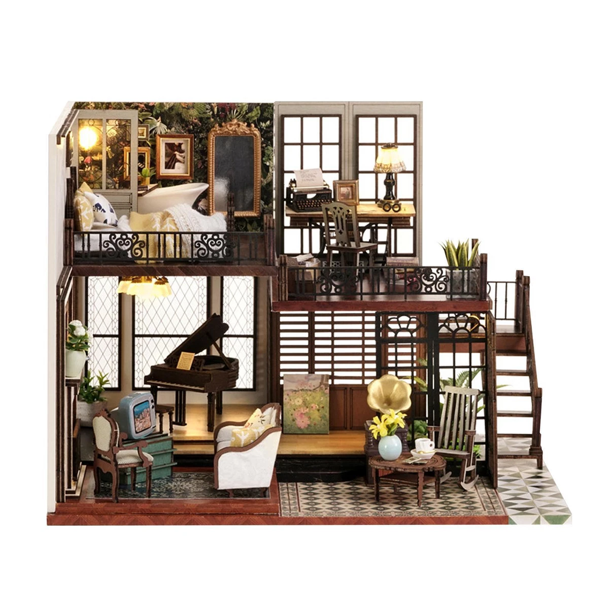handgemaakt - 277 miniatures de maison de poupée 1:12 Jaren
