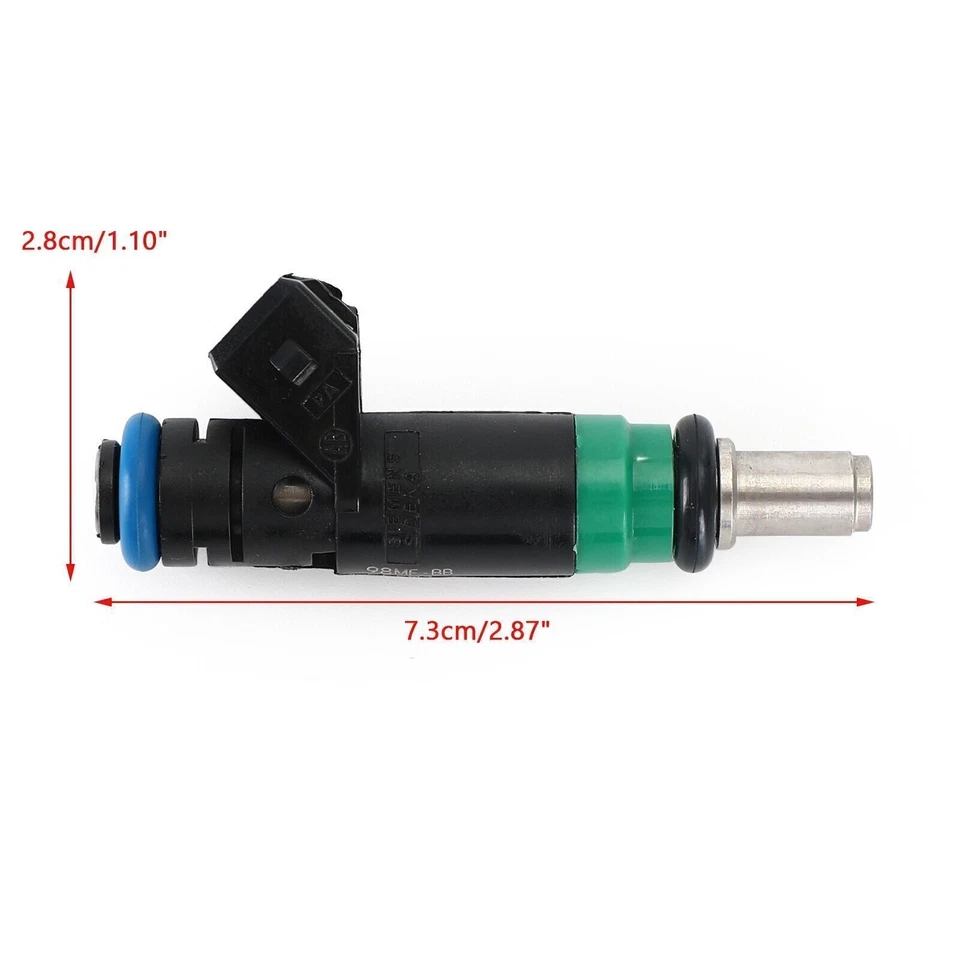 4pcs Fuel Injectors 98MF-BB Fit Ford Fiesta V 2001-2008 Fusion 2002-2012 1.4L F8 - Imagem 2 de 4