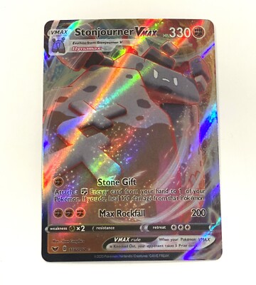 Pokmon TCG Stonjourner VMAX Sword & Shield Base Set 116/202 Holo Ultra  Rare | eBay