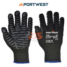 Image of Portwest A790 anti vibration gloves sizes 9 & 10 anti white finger