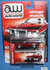 AW Auto World Vintage Muscle 1969 Pontiac Firebird Trans Am Red