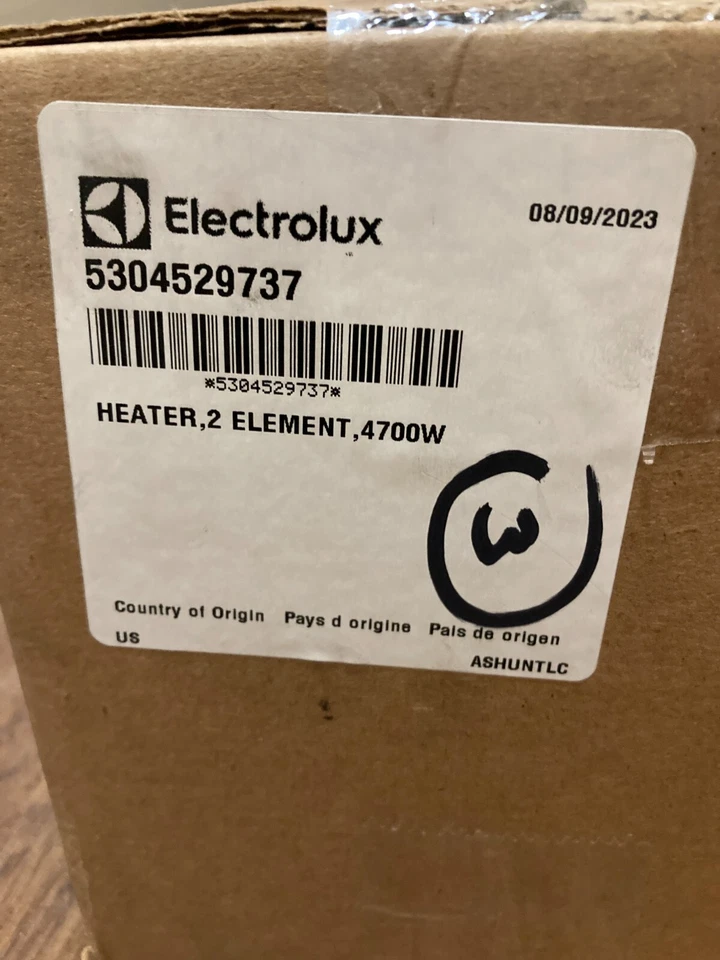 Novo em folha aquecedor Frigidaire/Electrolux fabricante de equipamento original 5304529737 para secadoras elétricas - Imagem 3 de 4
