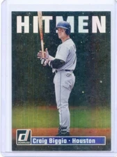 2023 DONRUSS #HM11 CRAIG BIGGIO "HITMEN" SSP HOUSTON ASTROS 062723