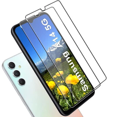 EGEDI Für Samsung Galaxy A14 5G Echt Glas Display Schutz Panzerfolie 9H Schutzglas 2x