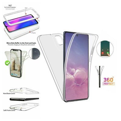 Samsung Galaxy S10 Lite A81 Case 360 Full Protection Hülle Transparent