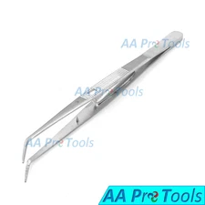 Tweezer with Bent Tip Tweezers with Lock Jewelry Hobby Crafts Utility