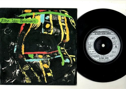 ELTON JOHN - PASSENGERS / LONELY BOY. UK ORIG 1984 7" & PIC/SLEEVE. N/MINT