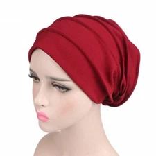 Loss Headscarf Winter Warm Women Turban Hat Chemo Hat Muslim Hijabs Head Wrap