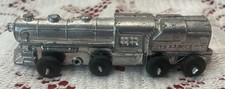 Pewter Mini Train Set 16” Long 5 Cars Vintage KT NRR 3600 Made In USA
