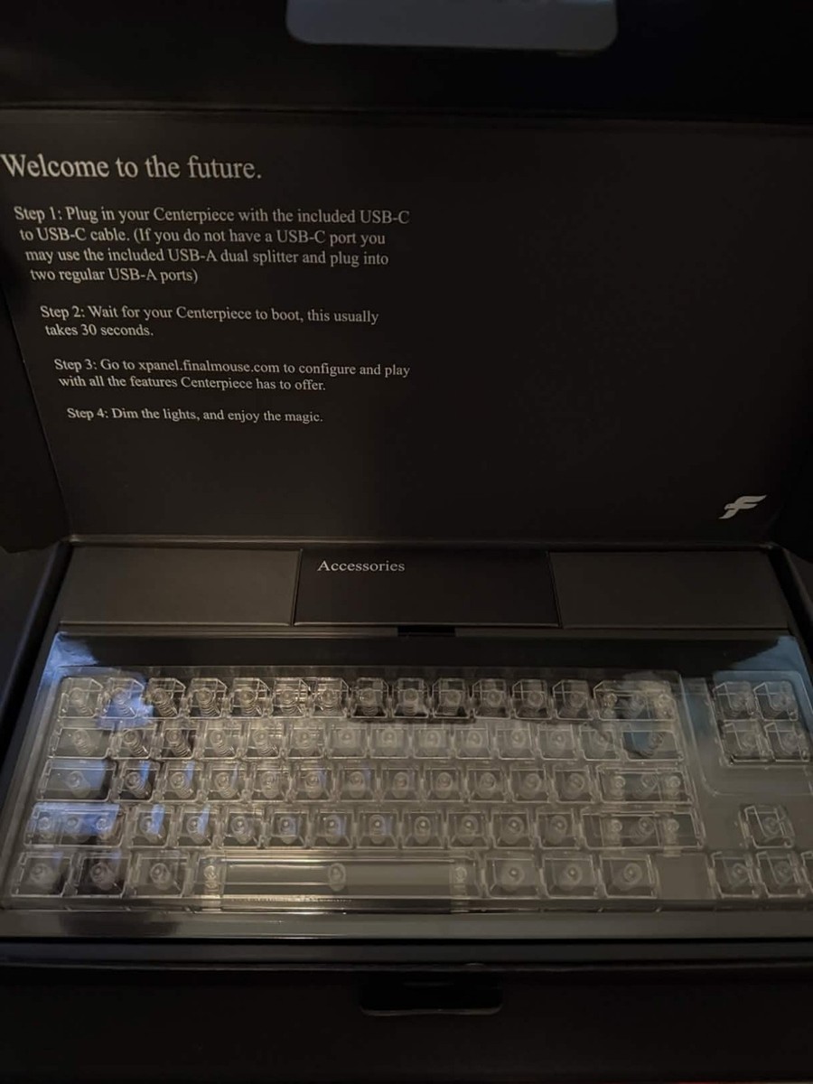 Finalmouse Centerpiece Pro Founders Edition Keyboard IN HAND | eBay