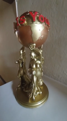 The World Is Yours Scarface statue 3D printed model 12 inches tall