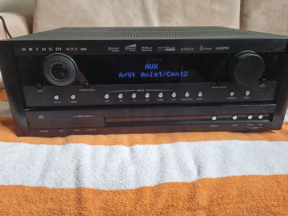 ANTHEM MRX 500 7-CHANNEL SURROUND SOUND RECEIVER - 4 HDMI'S- CLEANED - TESTED - Image 3 of 4
