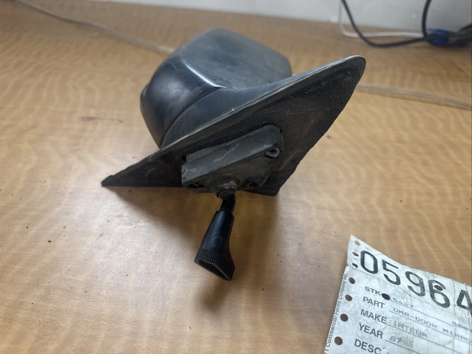 1987 Acura Integra Left Side Mirror. Black. - Image 4 of 4