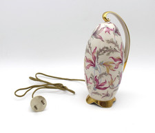 Duftlampe Rauchverzehrer Porzellan antik 30er oder 50er Blumen Goldrand antik