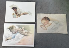 Bessie Pease Gutmann Art Illustrator Print Cards (1 Used 1 Unused) Small Litho 