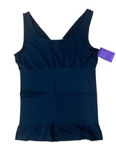 Yummie Womens 2 Way Shaping Tank Top Black Siez M/L