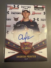 2021 Bowman Draft Under Armour Baseball Factory Aflac Andrew Painter RC AUTO !