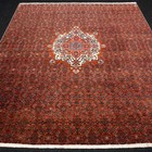 Tapis Orient Bidjar 257 X 229 CM Bijar Rouge Herati Tapis Persan Fait Main