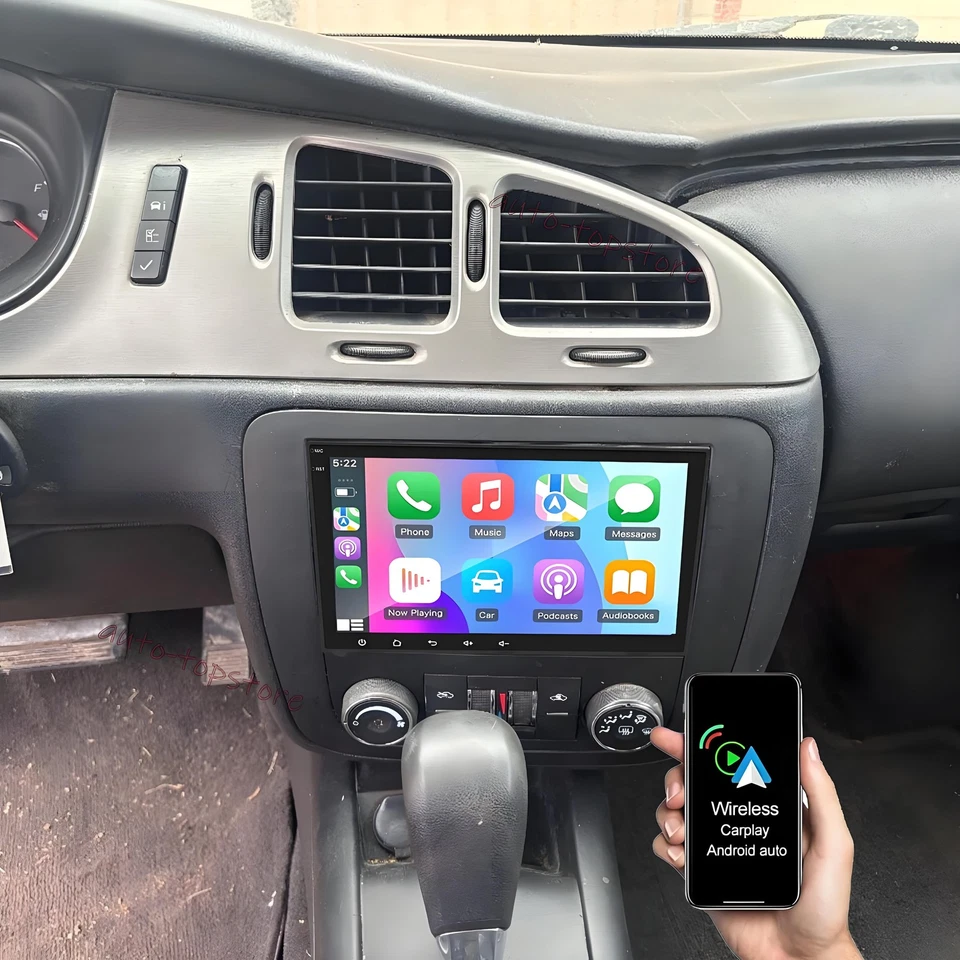 8" Carplay Android 15 para Chevrolet Monte Carlo 2006-2007 radio de coche estéreo GPS Foto 2 de 4