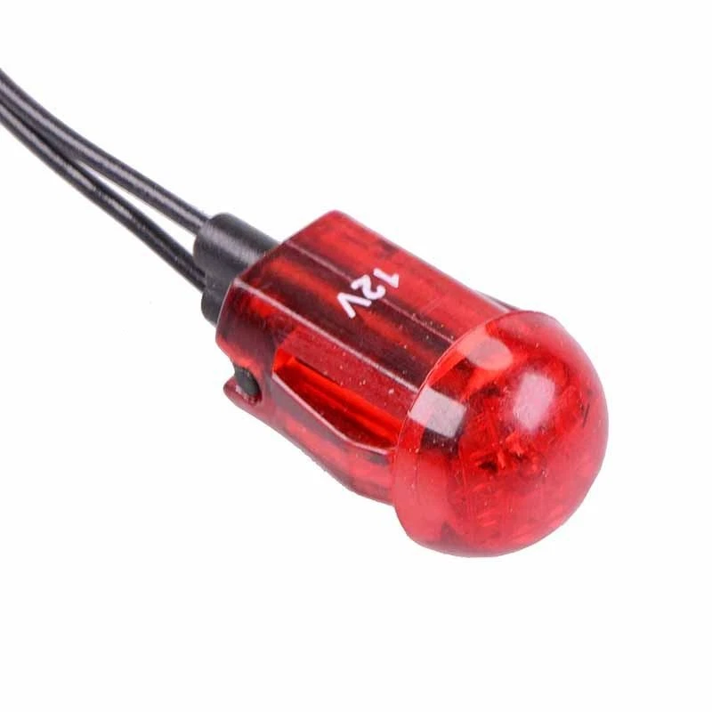 Rot 12VDC Panel-Anzeigeleuchte 12mm - Bild 1 von 1