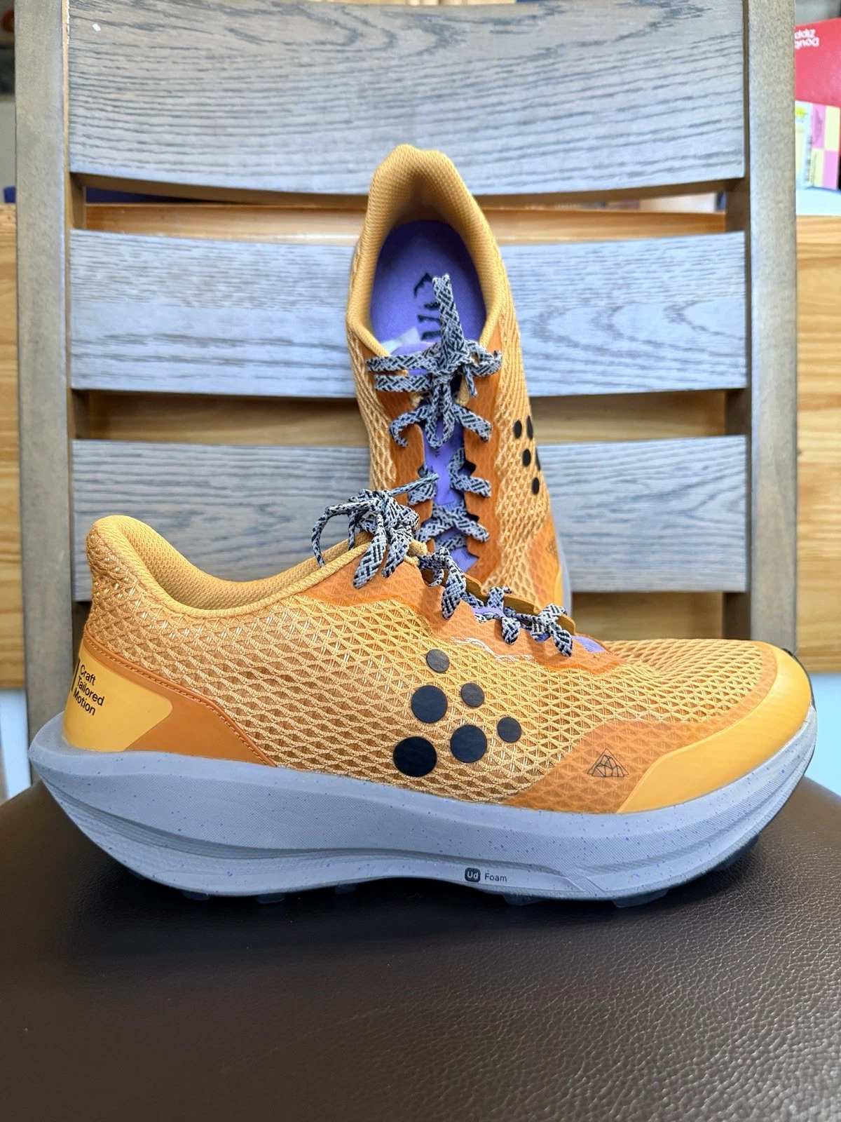 Men's CTM Ultra Trail Running Shoes Size 10.5 Orange Black