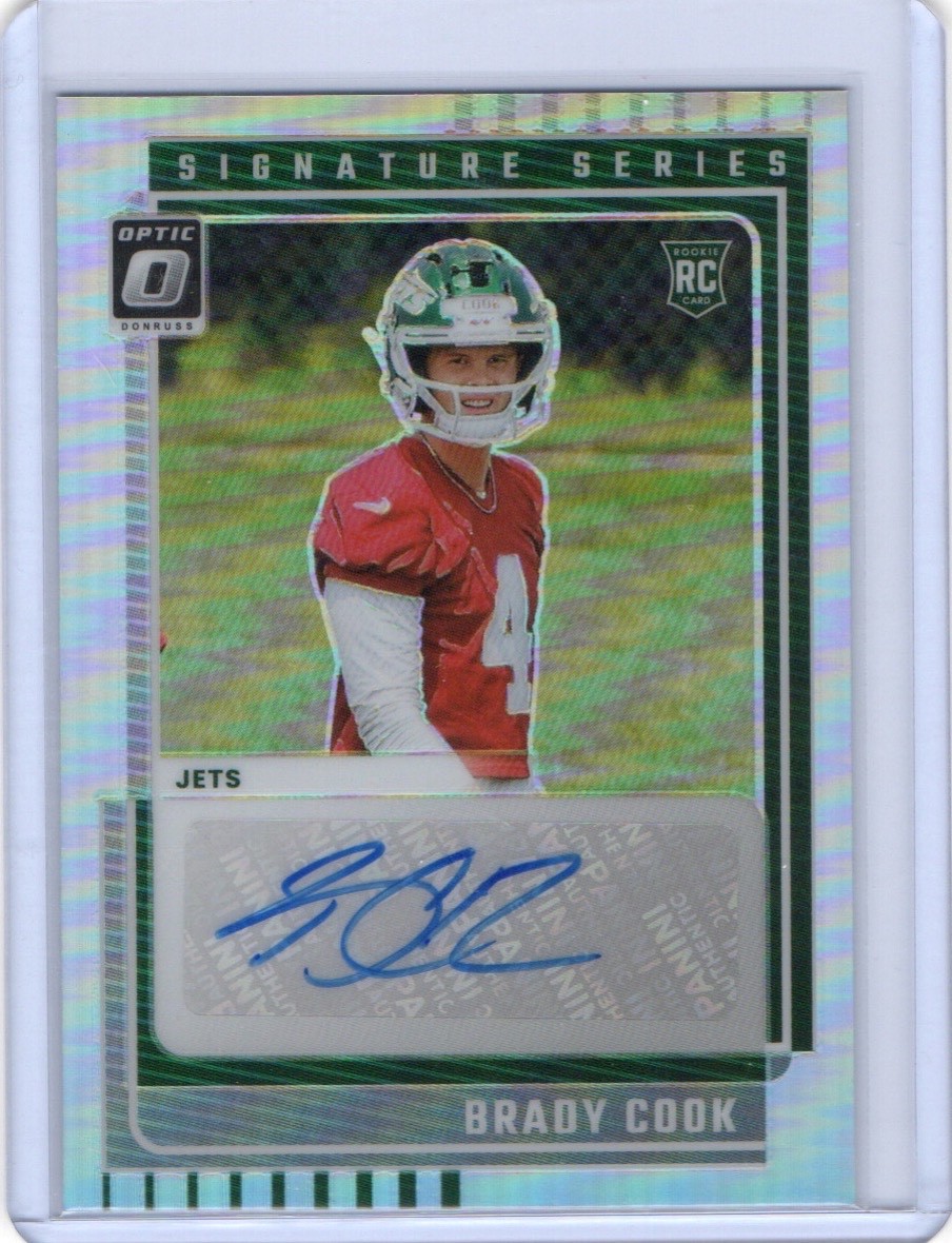 Brady Cook Rookie Signature Series Silver Prizm Auto #SSH-BC 2025 Donruss Optic