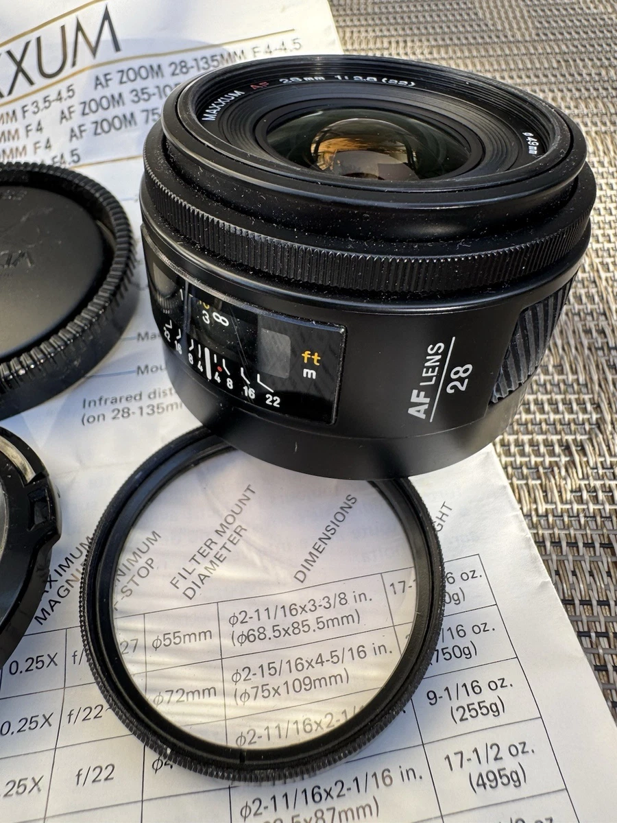 Minolta Maxxum 28mm Focal Camera Lenses for sale | eBay Minolta Maxxum 28mm Focal Camera Lenses for sale | eBay