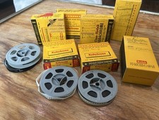 Lot of 8mm vintage film reels and film slides from 1950-60s
