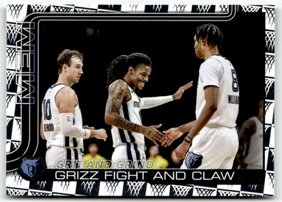 Topps NBA Flagship 2025 No. 298 Ja Morant Grit and Grind Tip-Off Holo