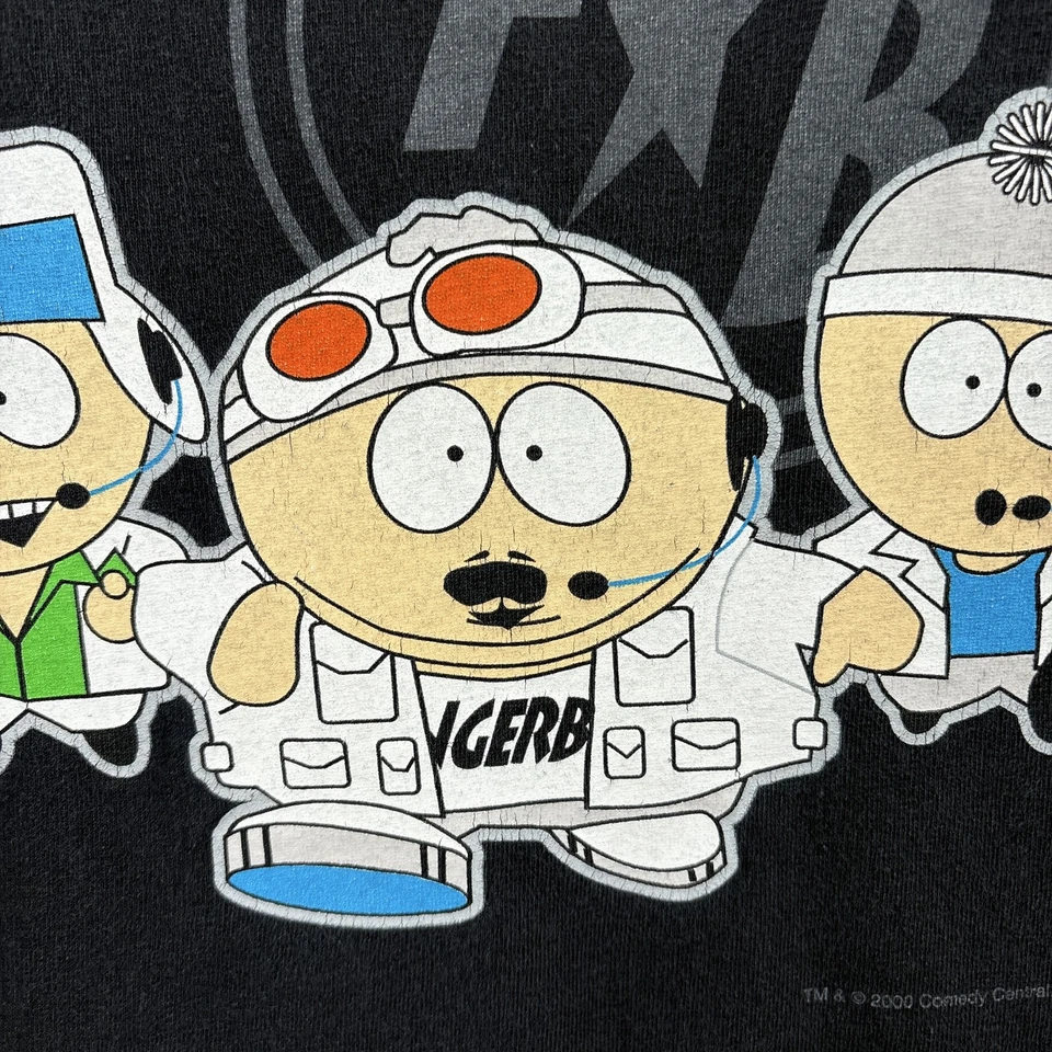 Vintage South Park Shirt Mens Medium Finger Bang Boy Band 2000 Tee Y2K 18.5x26.5 - Image 4 of 4