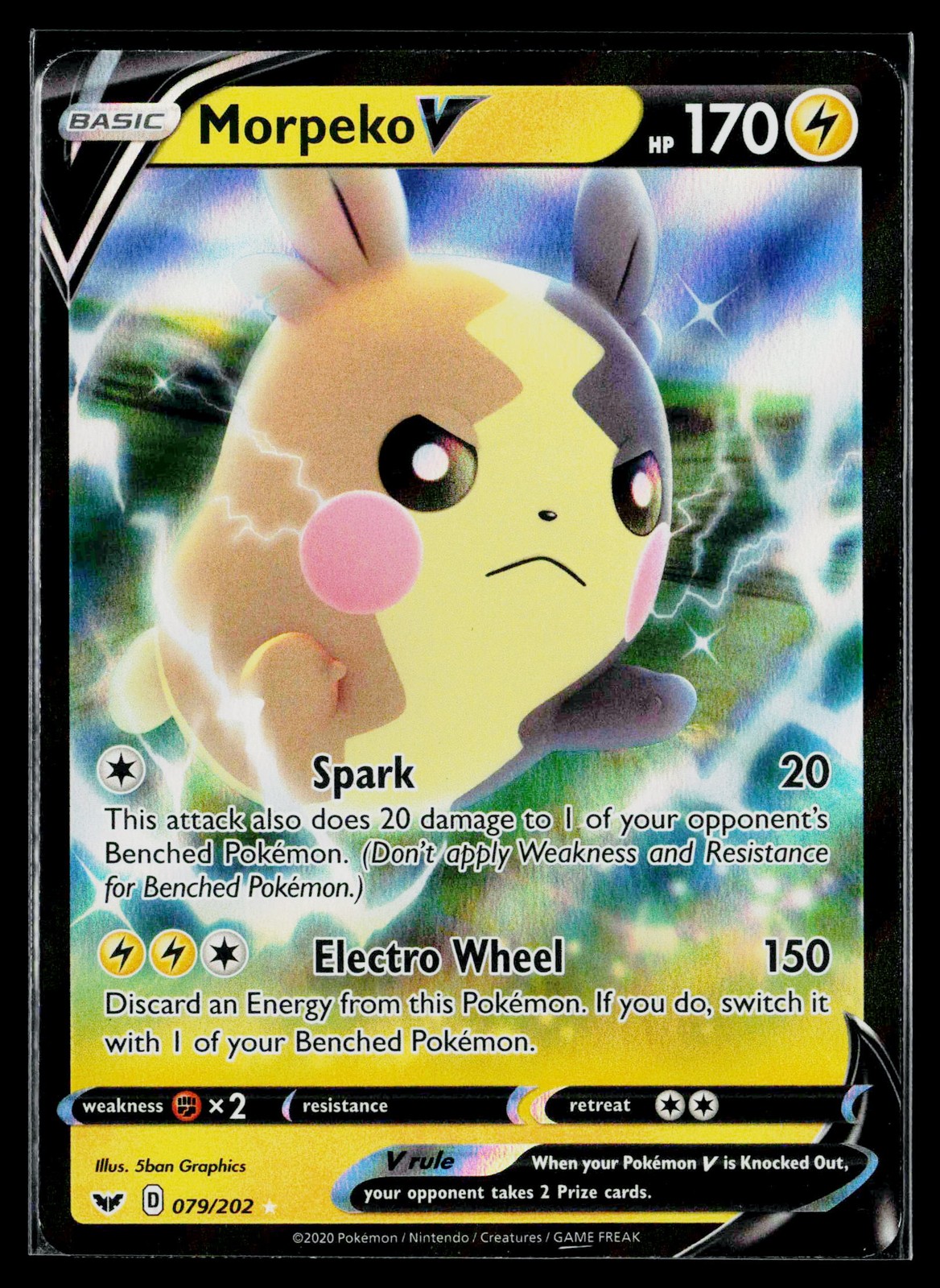 Morpeko V Holofoil EN [SWSH01 - 079/202] NM