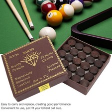13MM 50pcs/Box Nine Ball Cue Tips Pool Billiard Cue Tips Replacement Billiard