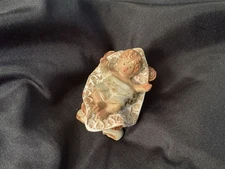 Vtg Ceramic Baby Jesus Manger Nativity Figure Christmas Decor Pottery In Cradle