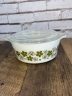 Pyrex Spring Blossom Crazy Daisy Casserole Dish 472 With Lid Mint Vintage