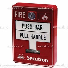 Estación de extracción manual de alarma contra incendios Secutron MRM-710ADU restablecimiento de llave de doble acción