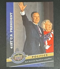 George HW & Barbara Bush 2009 Upper Deck 20th Anniversary #30 - 41st President 