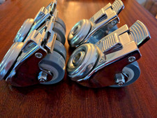 Medcaster Caster 2" X 1-5/8" DW02GRP100TLHK01, Total Lock, Swivel lock, Lot of 4