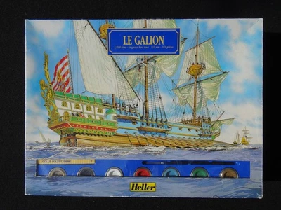 HELLER 1:200 ref 60839 LE GALION – NEUF – COMPLET AVEC COLLE PINCEAU PEINTURES - Photo 1/4