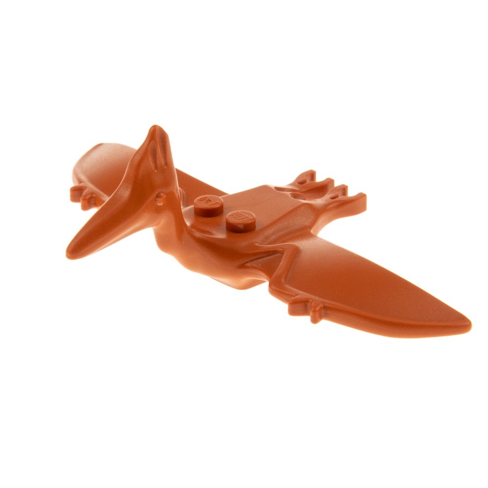 1x Lego Animal Dinosaur Pteranodon Dark Orange Pterosaur 5987 4140521 30478